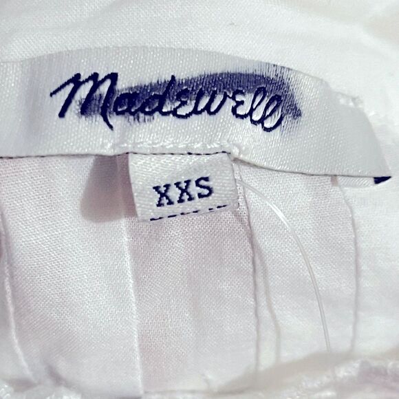 Madewell NWT Pintucked Eyelet Mini Dress White Size XXS - Picture 15 of 15